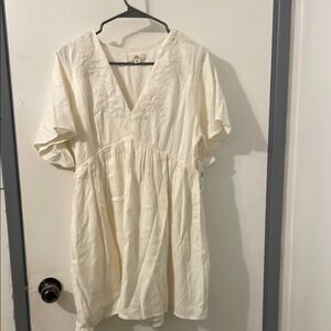 Rip Curl Cream Mini Dress, xs runs big